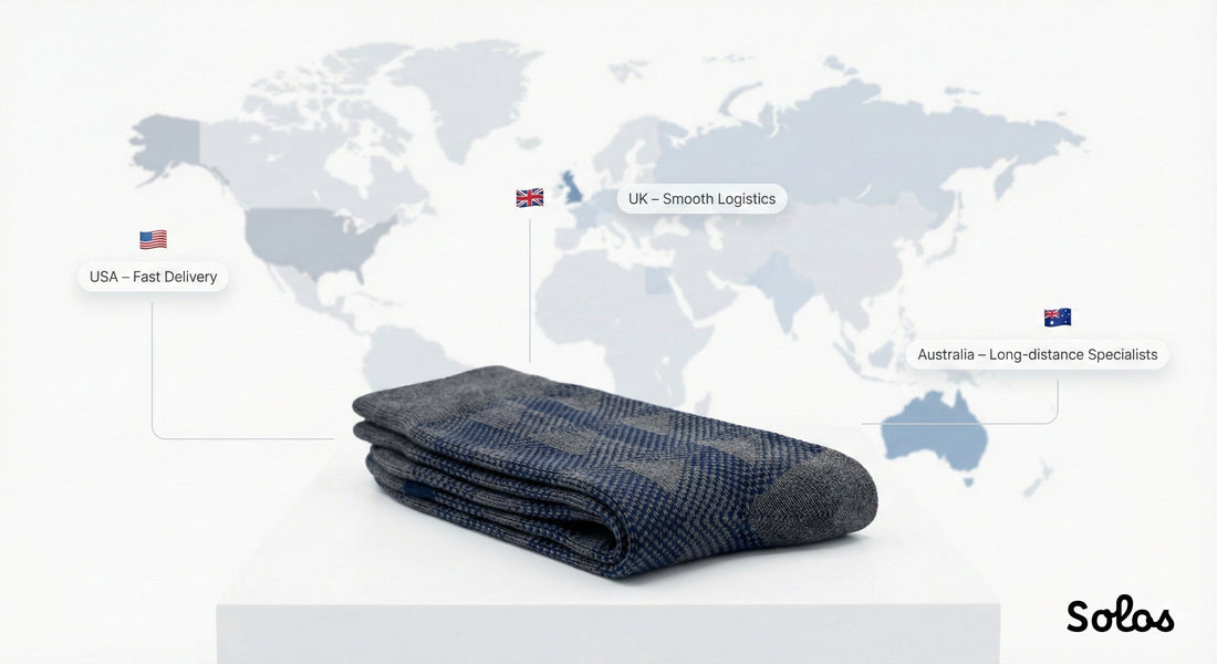 Regional Review: Who Makes the Best Custom Socks? Solos Socks Guide for the USA, UK, and Australia