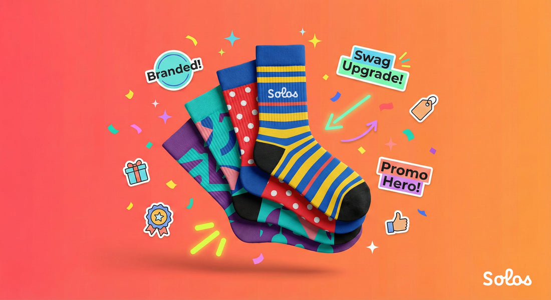 Promotional Power: 7 Creative Ways Solos Socks Can Transform Your Swag Game