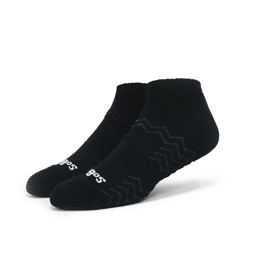 Ankle Merino Wool Golf Socks - Black