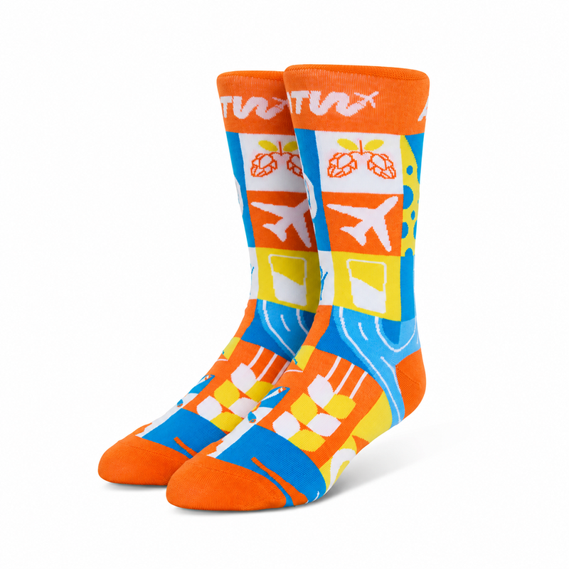 Custom Branded Bamboo Crew Socks